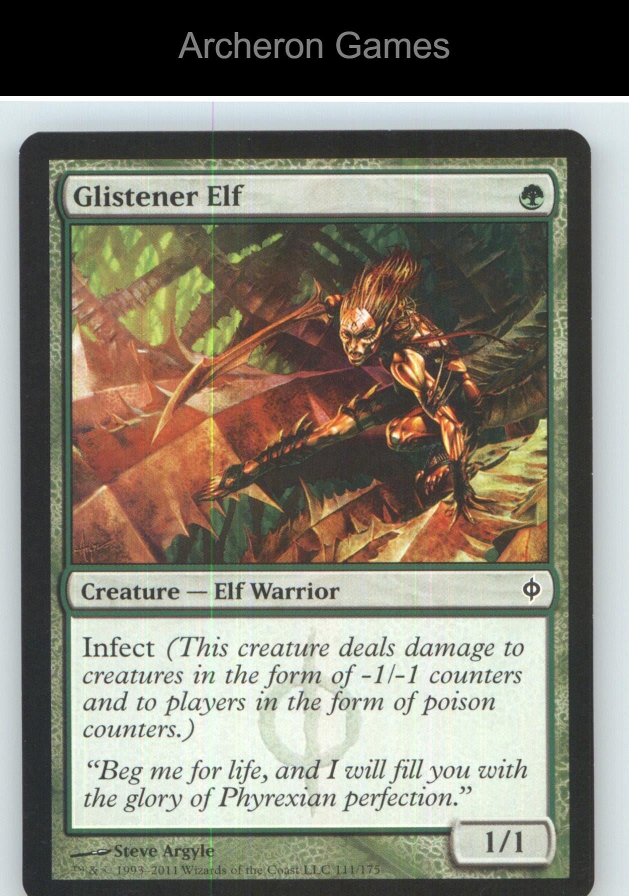 Glistener Elf NPH 111 C MTG Card NM/EX+
