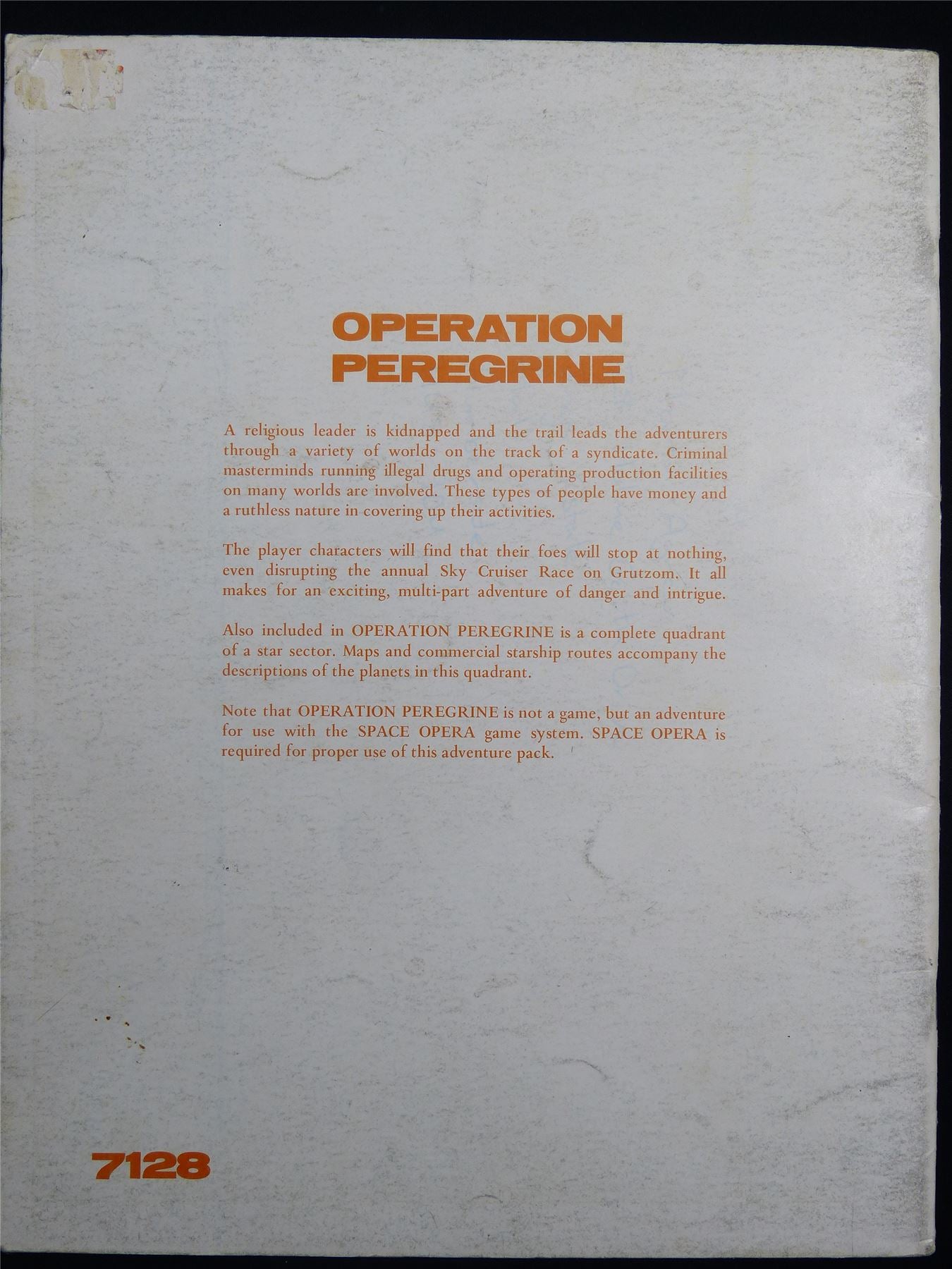 Space Opera: Operation Peregrine - Roleplay Booklet #2S8