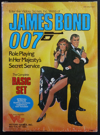 James Bond 007 Roleplaying Game: Complete Basic Set OOP - Victory Games #226