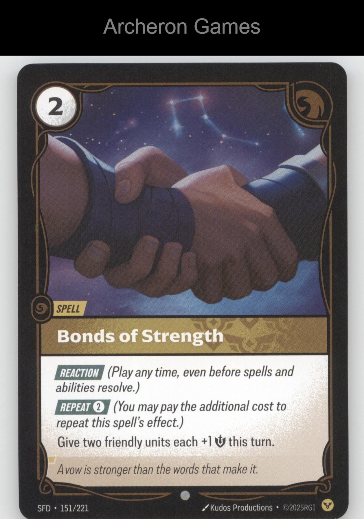 Bonds of Strength SFD 151/221 C  Card Spiritforged
