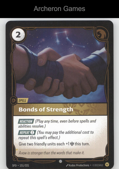 Bonds of Strength SFD 151/221 C  Card Spiritforged