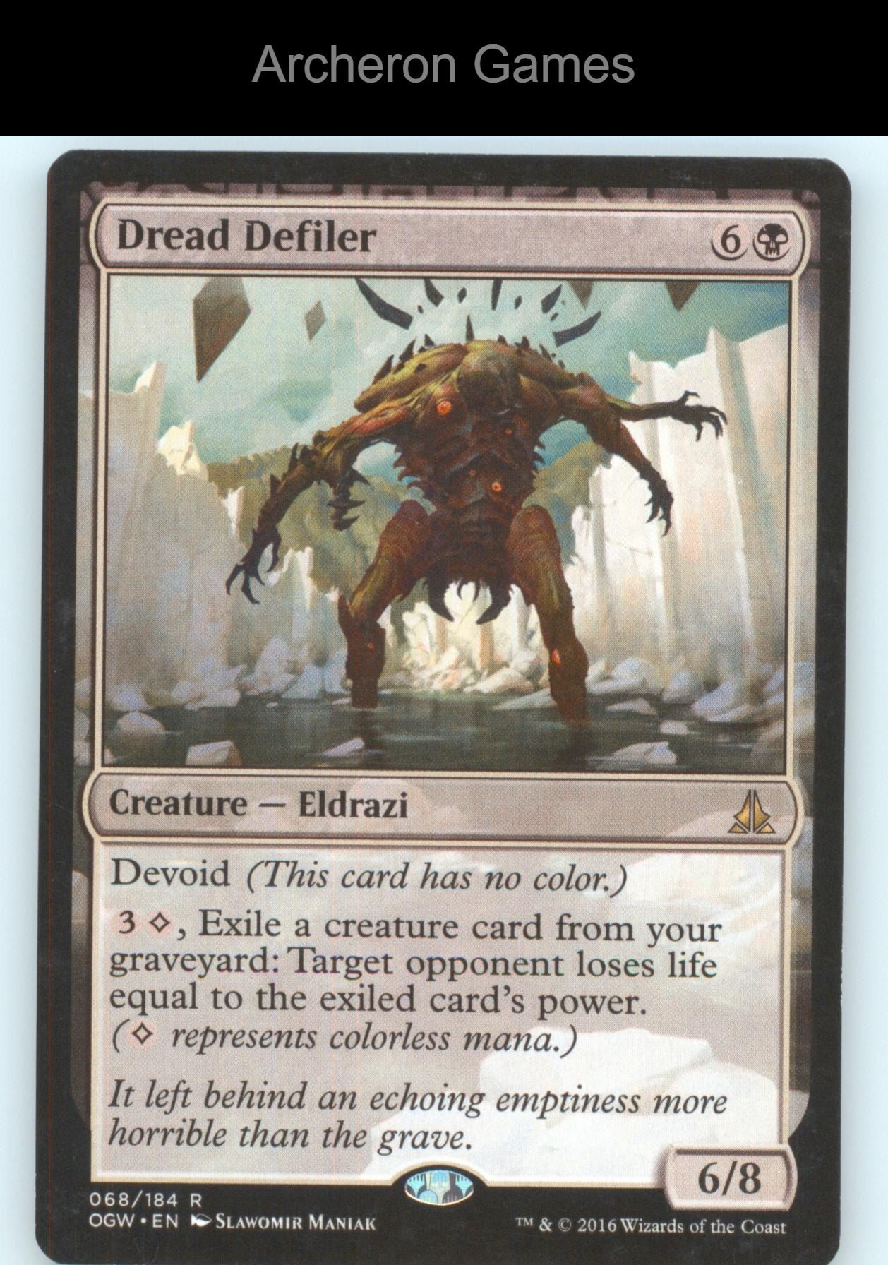 Dread Defiler 68 R MTG Card Oath of the Gatewatch