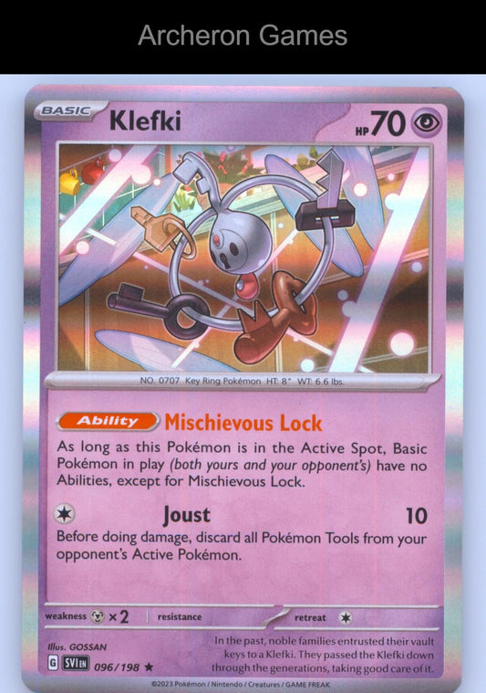 Pokemon Card Klefki SVI 096/198 R Scarlet & Violet Holo