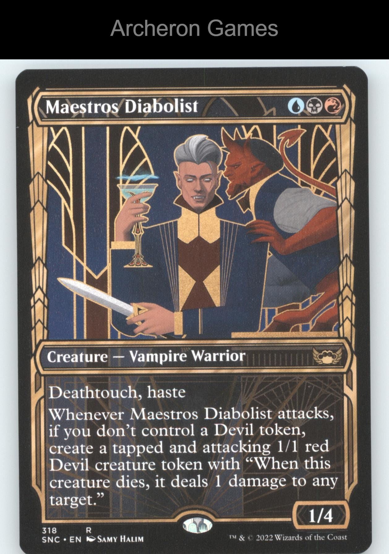 Maestros Diabolist (Showcase) 318 R MTG Card Streets of New Capenna