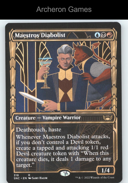 Maestros Diabolist (Showcase) 318 R MTG Card Streets of New Capenna