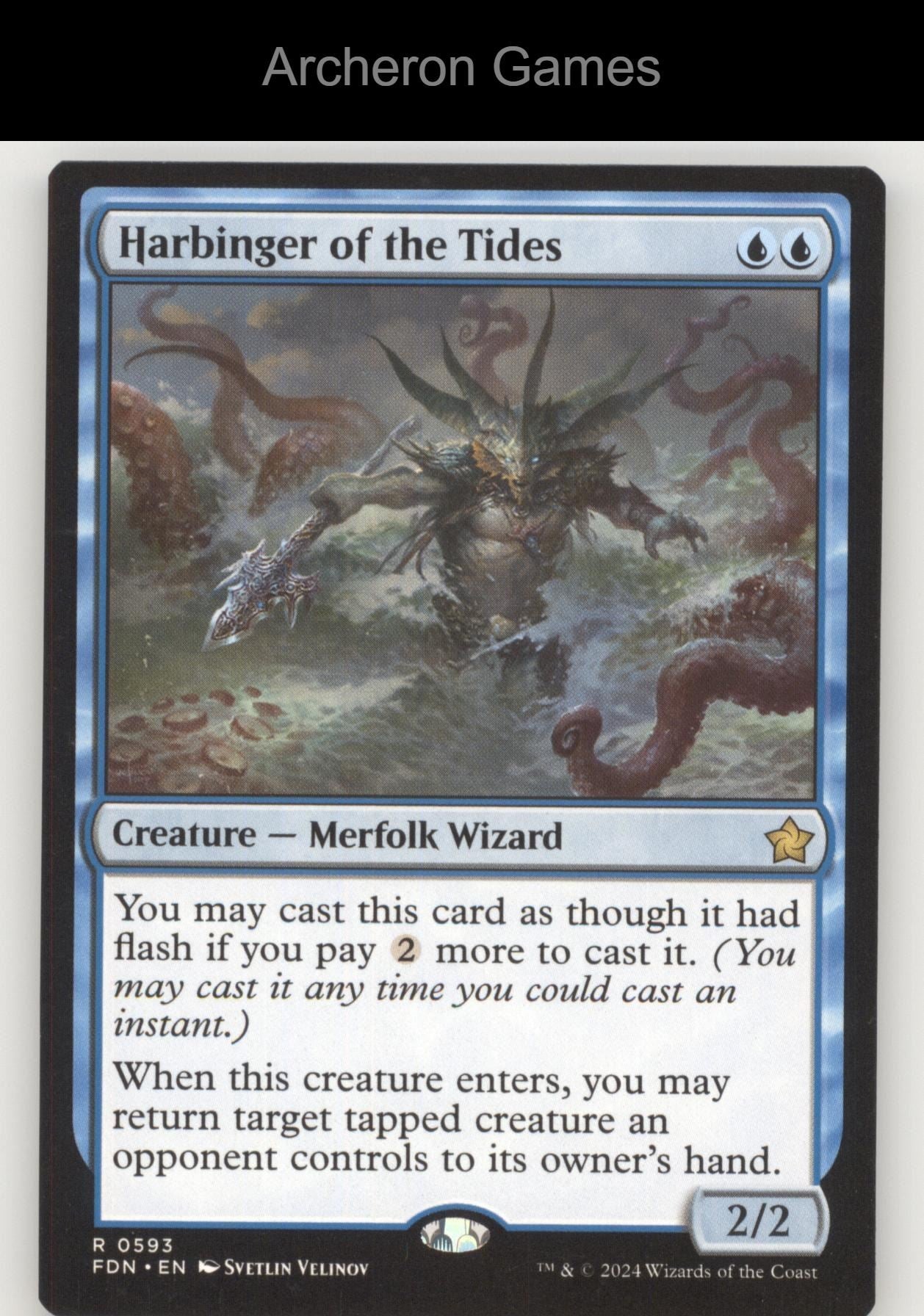 Harbinger of the Tides FDN 593 R MTG Card Foundations