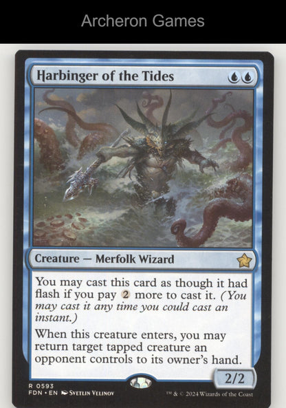 Harbinger of the Tides FDN 593 R MTG Card Foundations
