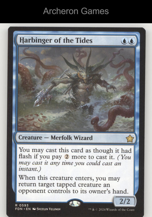 Harbinger of the Tides FDN 593 R MTG Card Foundations