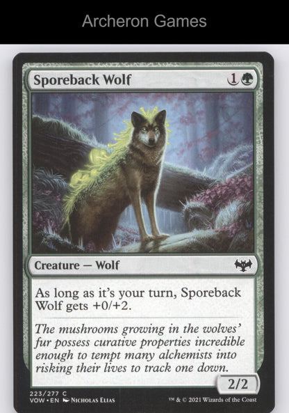 Sporeback Wolf 223 C MTG Card Innistrad: Crimson Vow