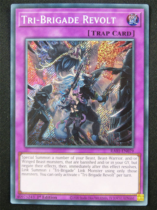 Tri-Brigade Revolt RA01 Secret Rare - 1st ed Yugioh Card #4IQ