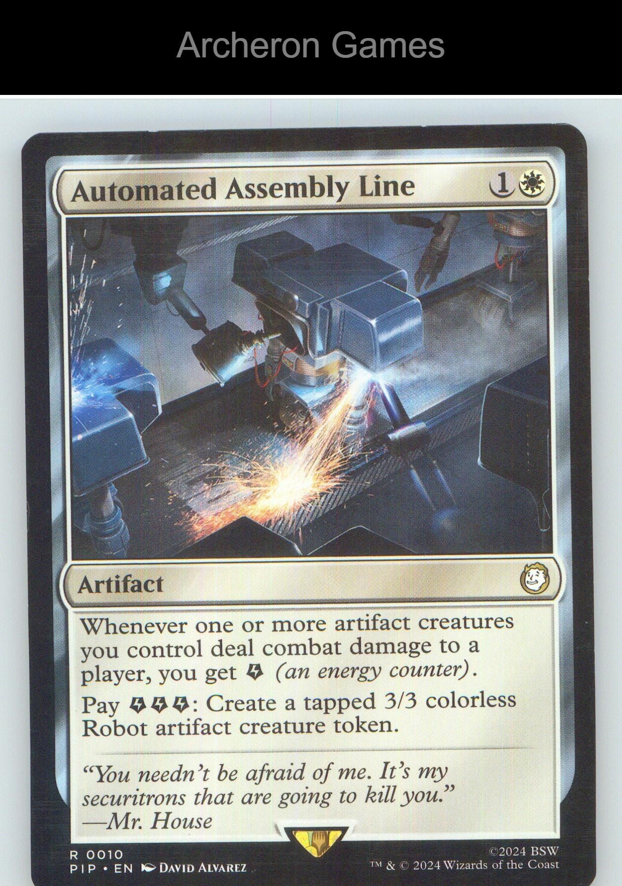 Automated Assembly Line PIP 10 R MTG Card NM/EX+