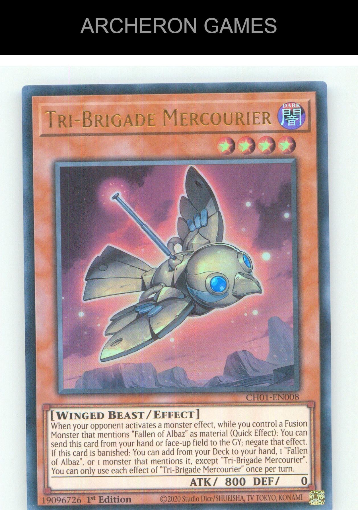 Tri-Brigade Mercourier UR YUGIOH Card 1st Edition