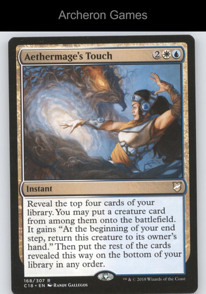 Aethermage's Touch 168 R MTG Card Commander 2018