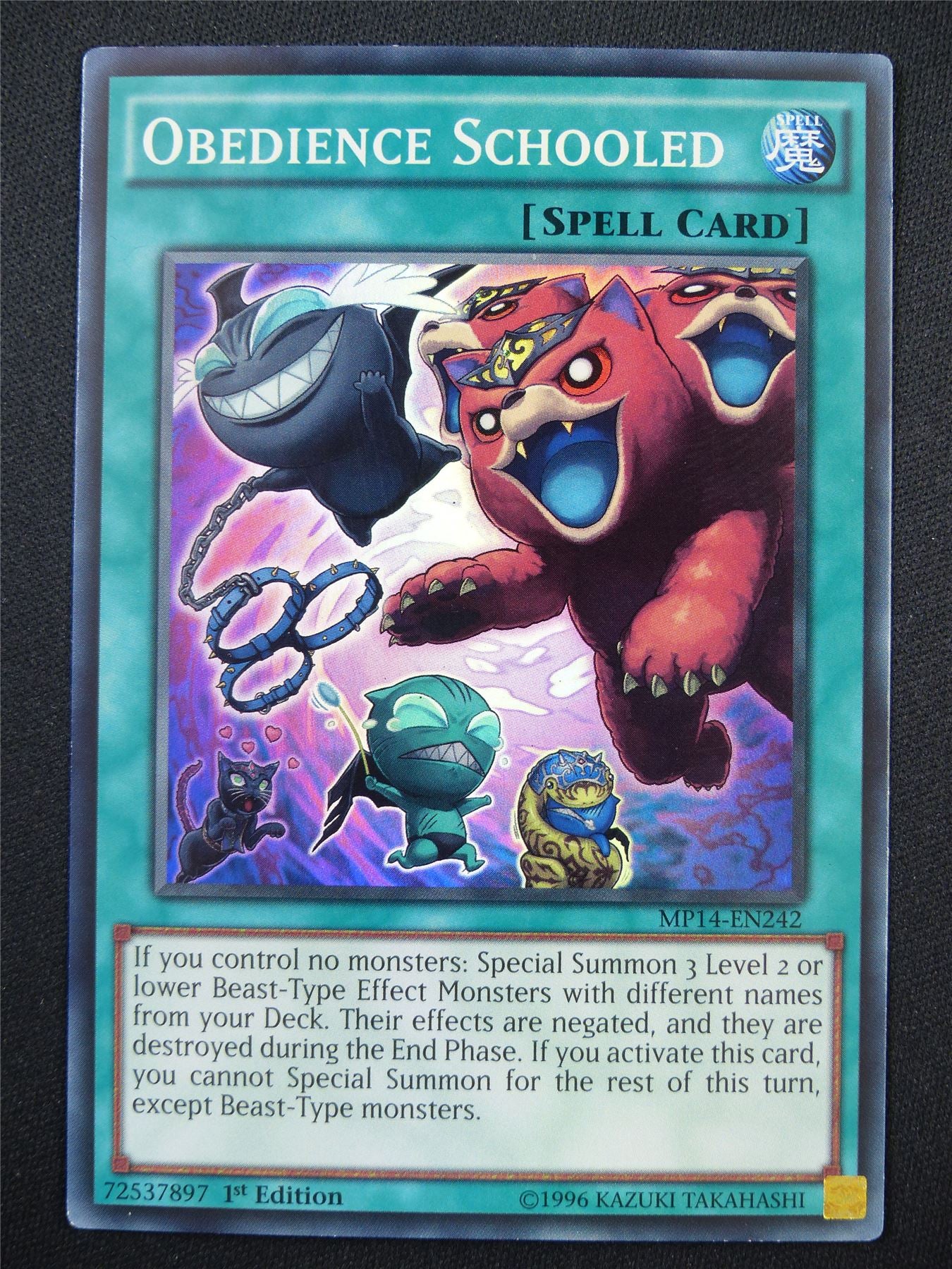 Obedience Schooled MP14 Super Rare - 1st ed Yugioh Card #5JE