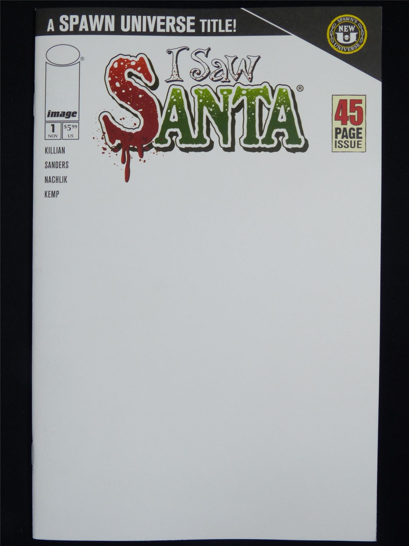 SPAWN Special: I Saw Santa #1 Blank Cvr - Nov 2025 Image Comic #6PG