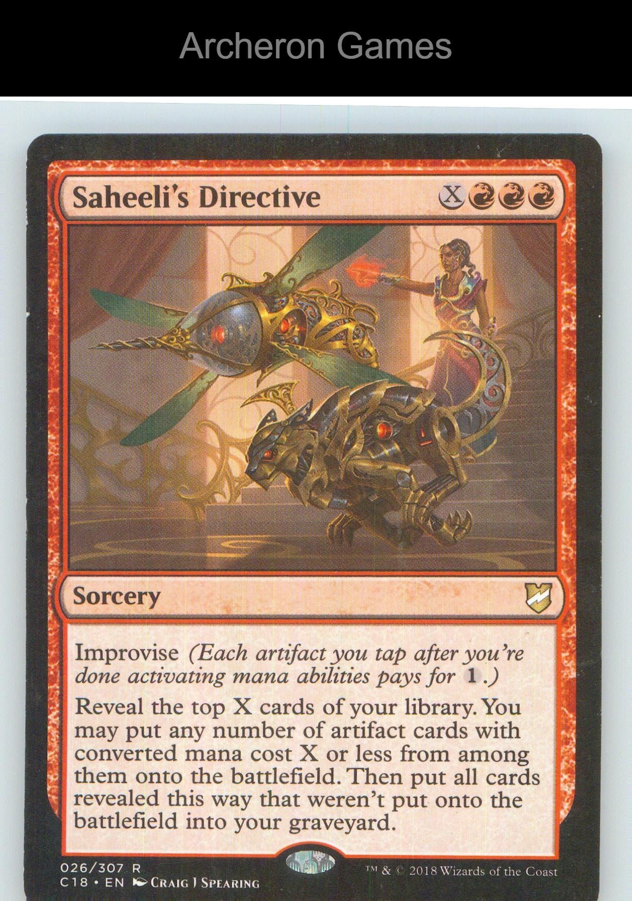 Saheeli's Directive C18 26 R MTG Card NM/EX+