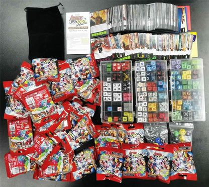 Marvel Dicemaster Collection with 34 boosters & Dice trays #D9