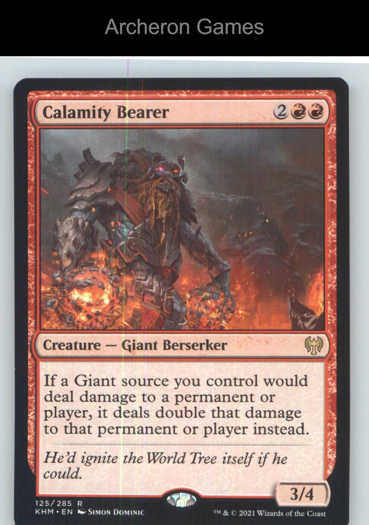 Calamity Bearer KHM 125 R MTG Card NM/EX+