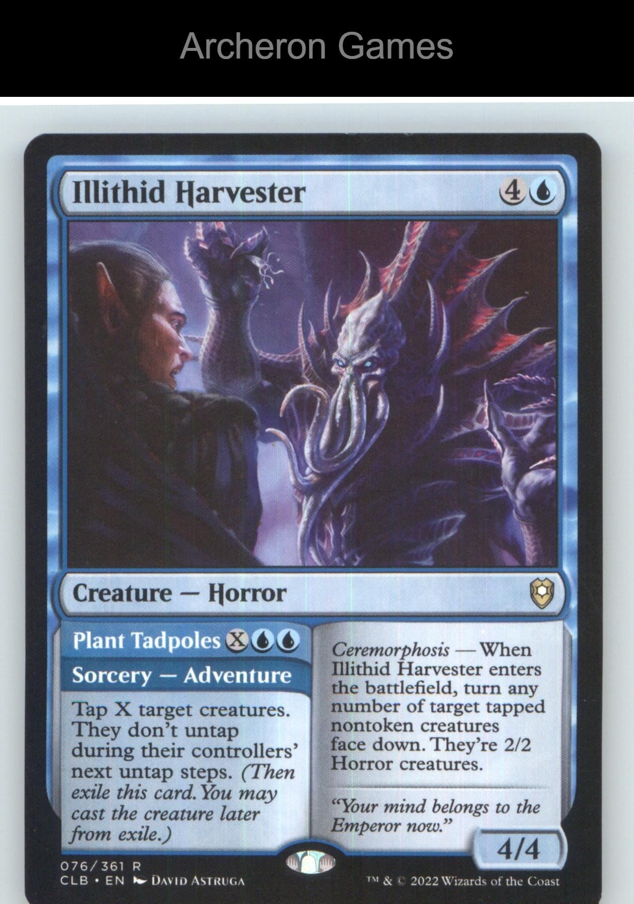 Illithid Harvester CLB 76 R MTG Card NM/EX+