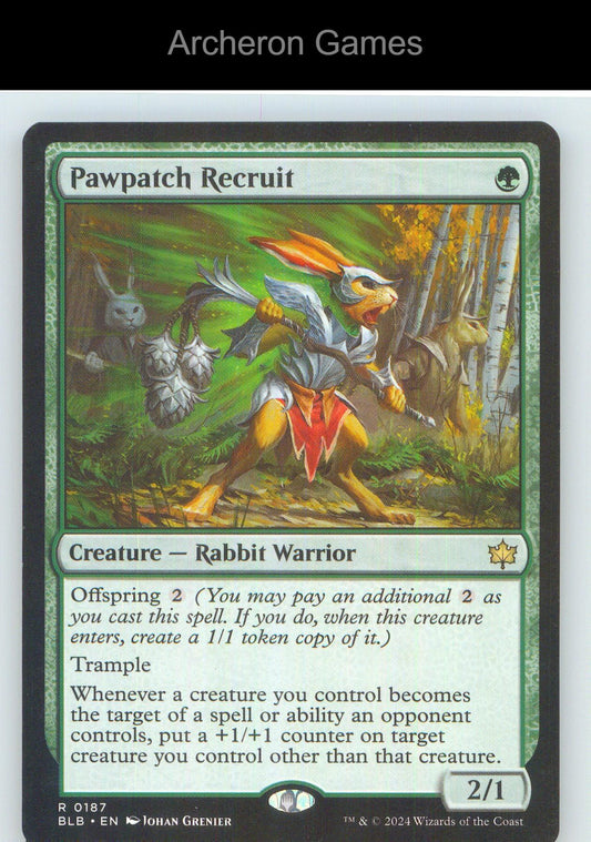 Pawpatch Recruit BLB 187 R MTG Card NM/EX+