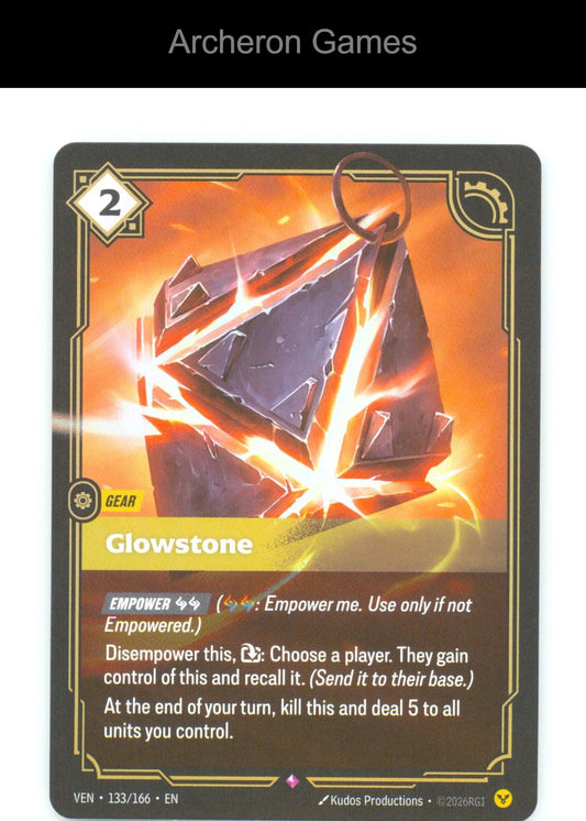Glowstone VEN 133/166 R Vendetta Riftbound Card Foil