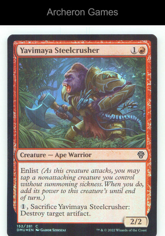 Yavimaya Steelcrusher DMU 152 C MTG Card NM/EX+ Foil