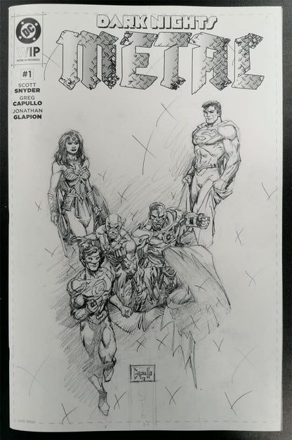 Dark Nights metal DC WIP #1 - DC Large Comic Greg Capullo #2YS