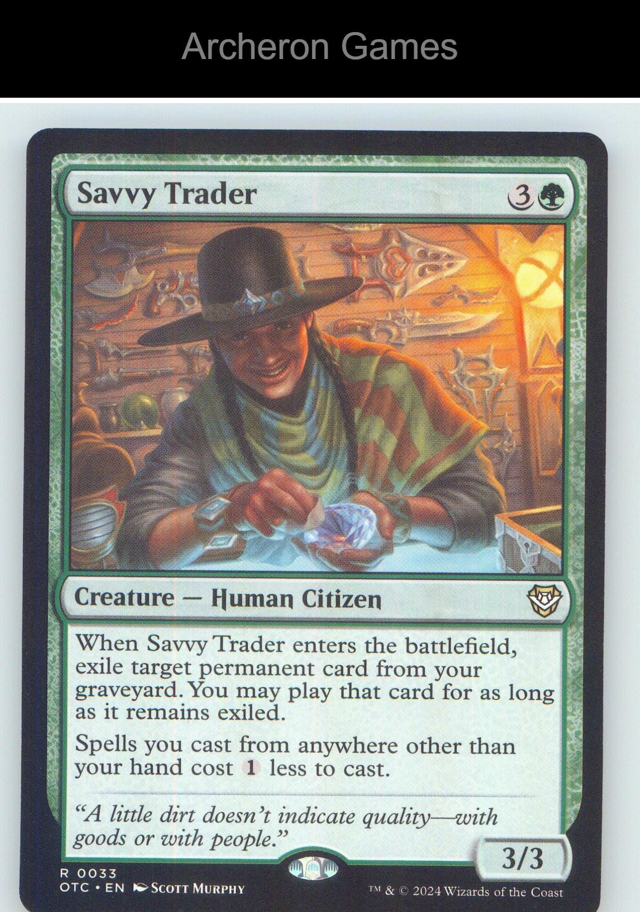 Savvy Trader OTC 33 R MTG Card NM/EX+