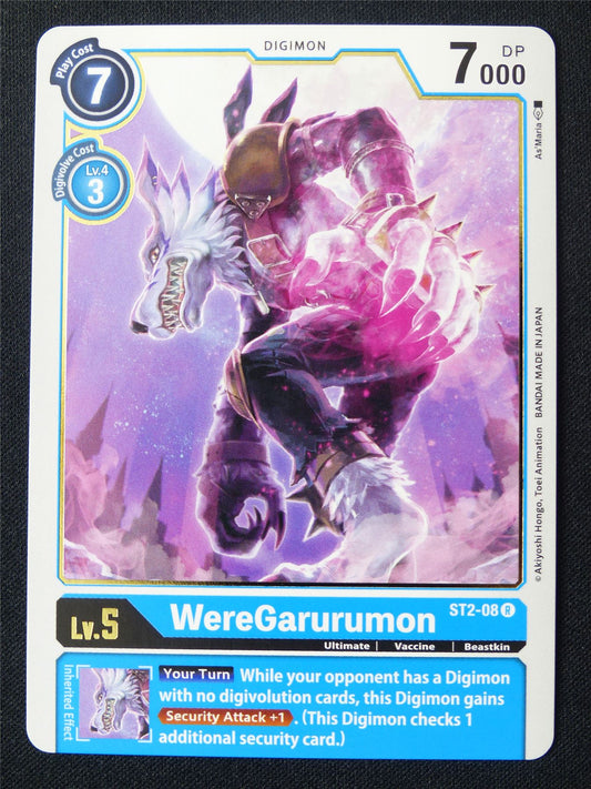 WereGarurumon ST2-08 R - Digimon Card #19C