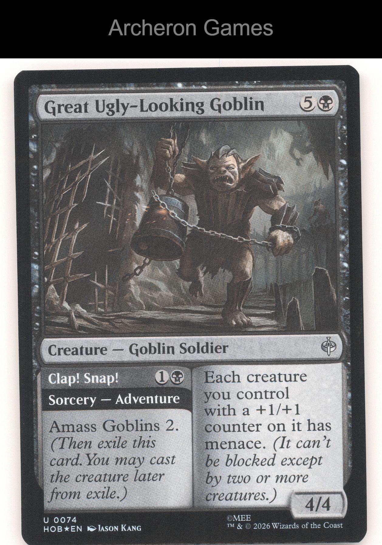 Great Ugly-Looking Goblin HOB 74 UC MTG Card The Hobbit