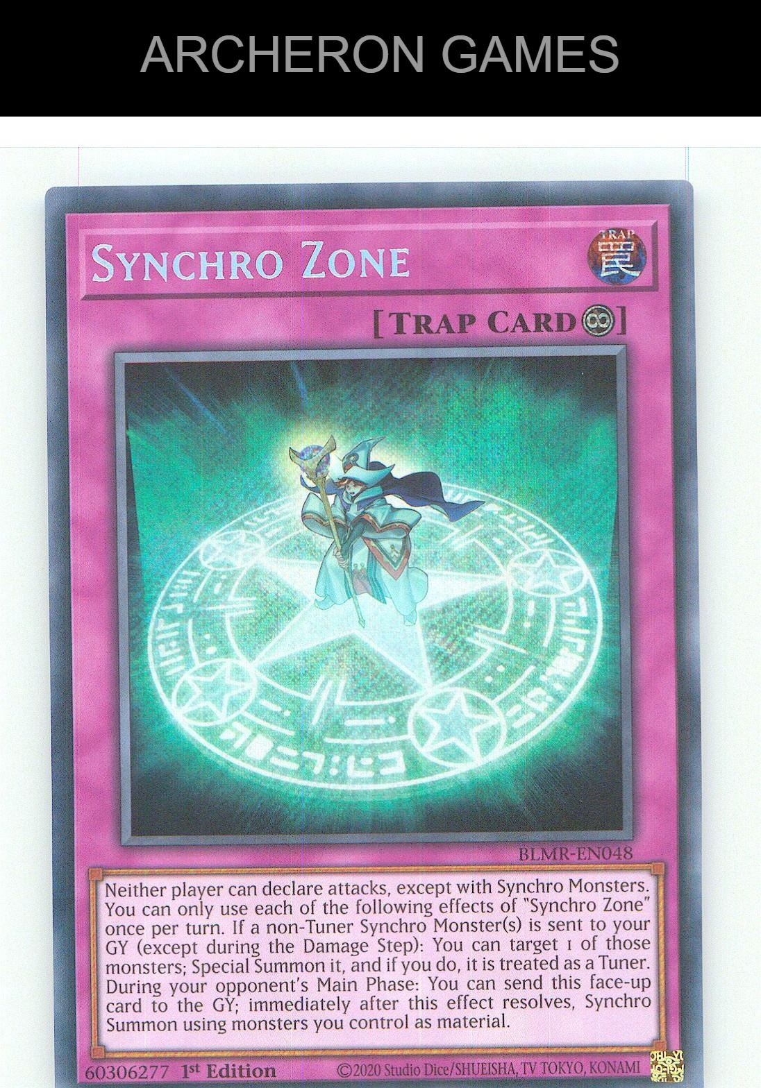 Synchro Zone SEC YUGIOH Card 1st Edition