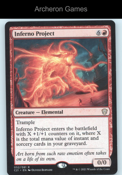 Inferno Project 52 R MTG Card Commander 2021