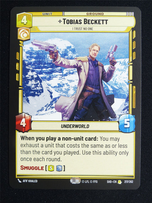 Tobias Beckett 217/262 - Star Wars Unlimited Card #3U9