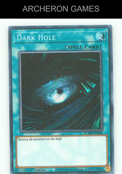 Dark Hole SEC YUGIOH Card