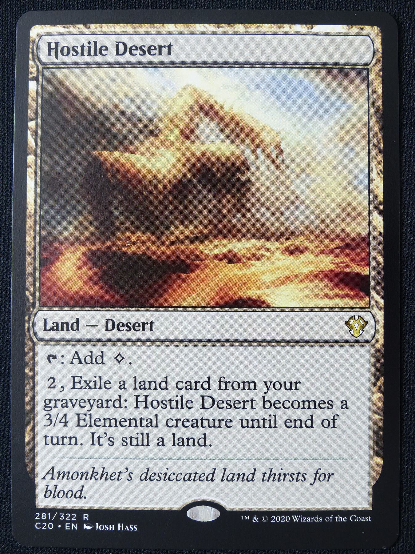 Hostile Desert - C20 - Mtg Card #1IL