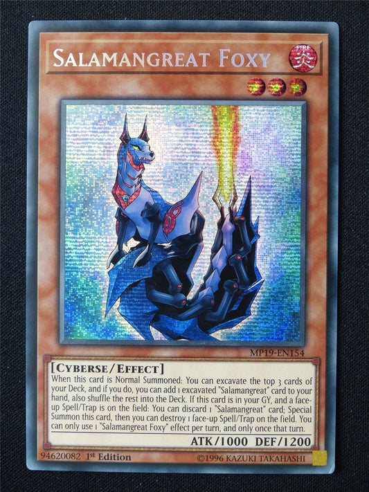 Salamangreat Foxy MP19 Secret Rare - 1st ed Yugioh Card #6M
