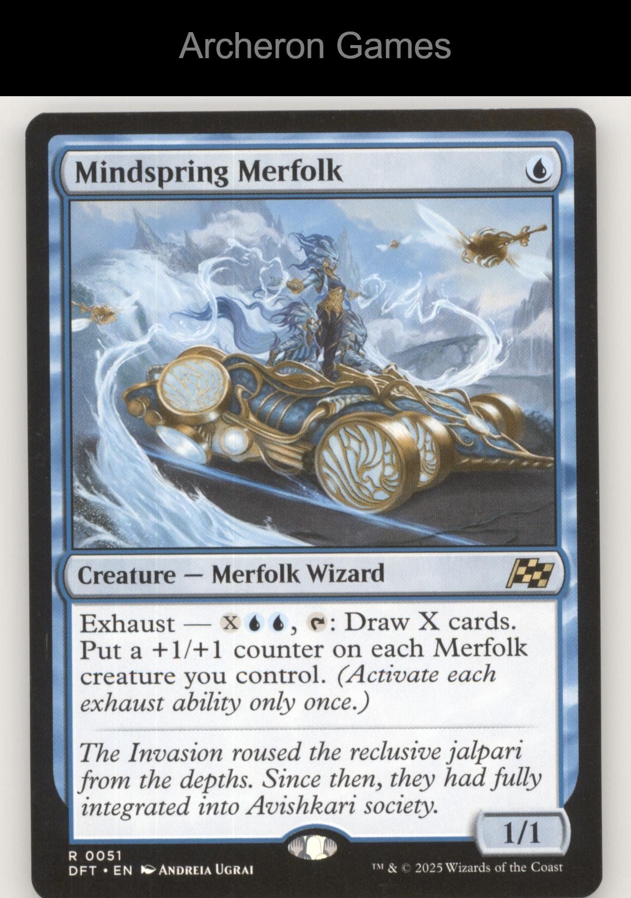 Mindspring Merfolk 51 R MTG Card Aetherdrift
