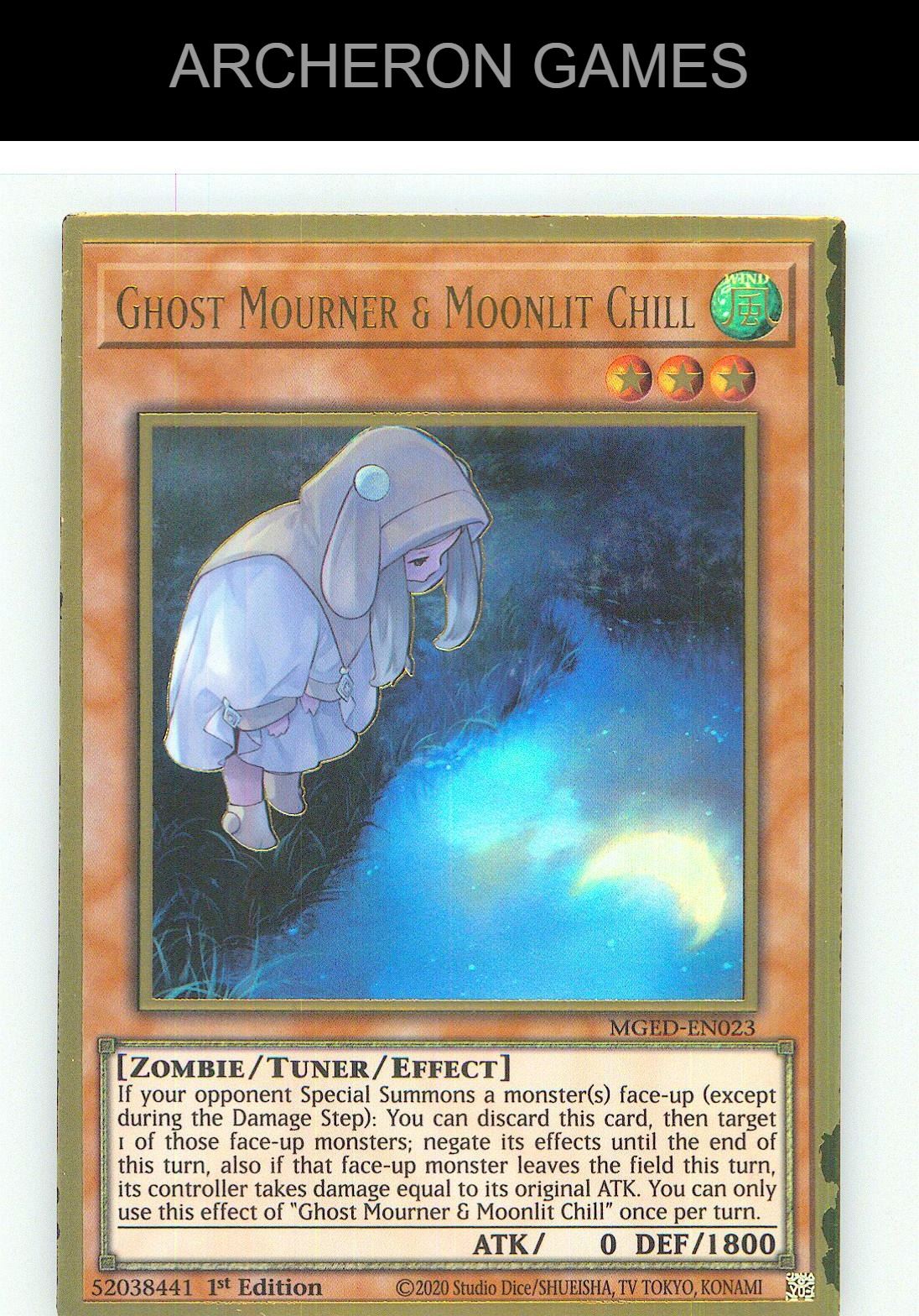 Ghost Mourner & Moonlit Chill (Alternate Art) YUGIOH Card 1st Edition