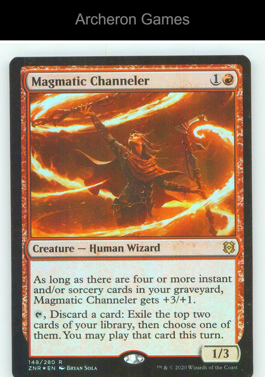Magmatic Channeler ZNR 148 R MTG Card NM/EX+ Foil