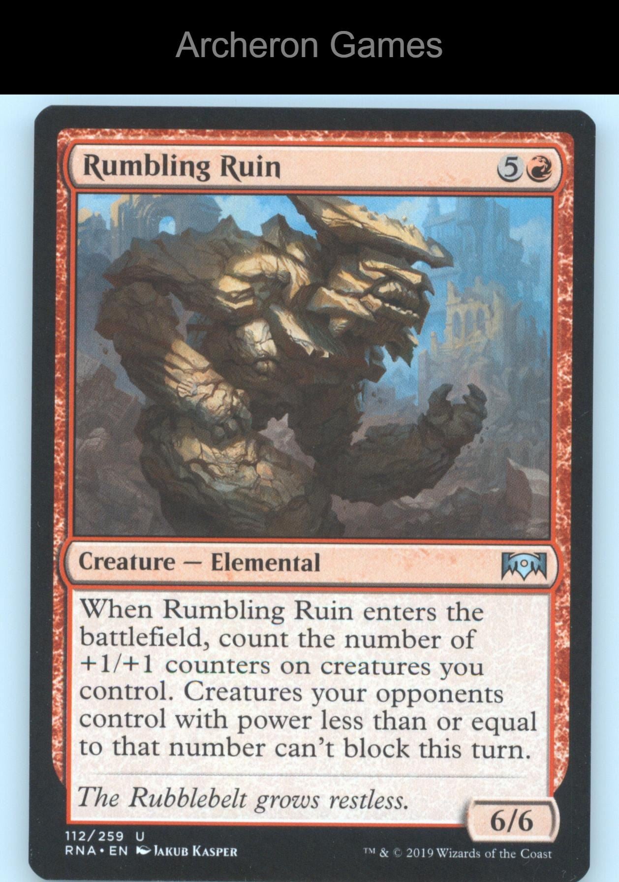 Rumbling Ruin 112 UC MTG Card Ravnica Allegiance