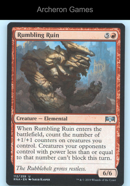 Rumbling Ruin 112 UC MTG Card Ravnica Allegiance