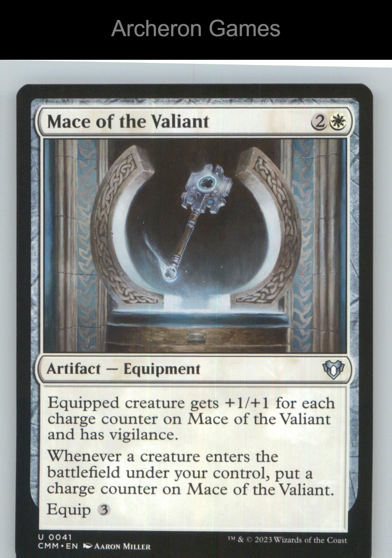 Mace of the Valiant CMM 41 UC MTG Card NM/EX+