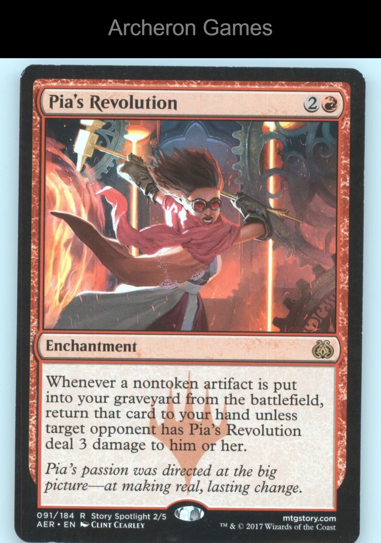 Pia's Revolution 91 R MTG Card Aether Revolt