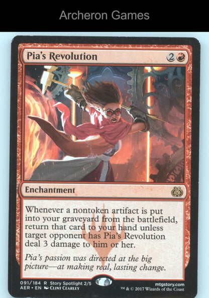 Pia's Revolution 91 R MTG Card Aether Revolt