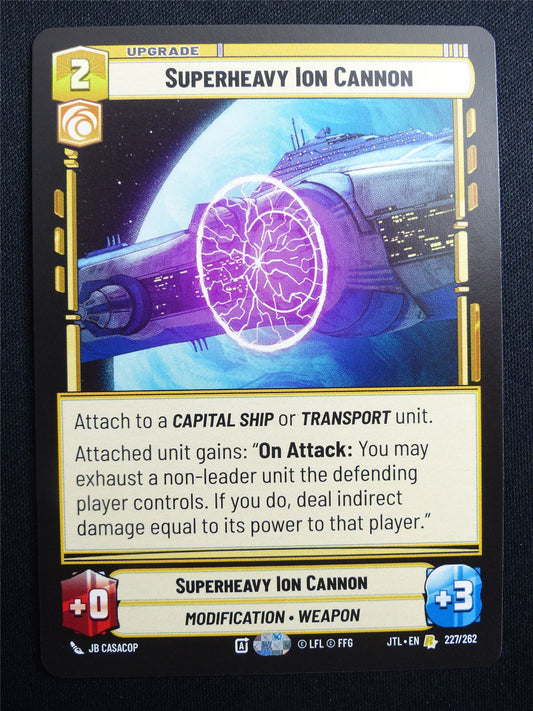 Superheavy Ion Cannon 227/262 - Star Wars Unlimited Card #4IN