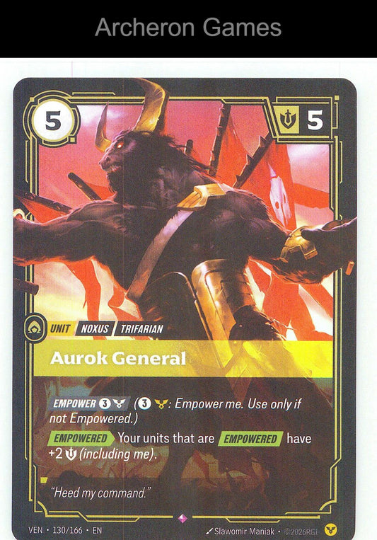 Aurok General VEN 130/166 R Vendetta Riftbound Card
