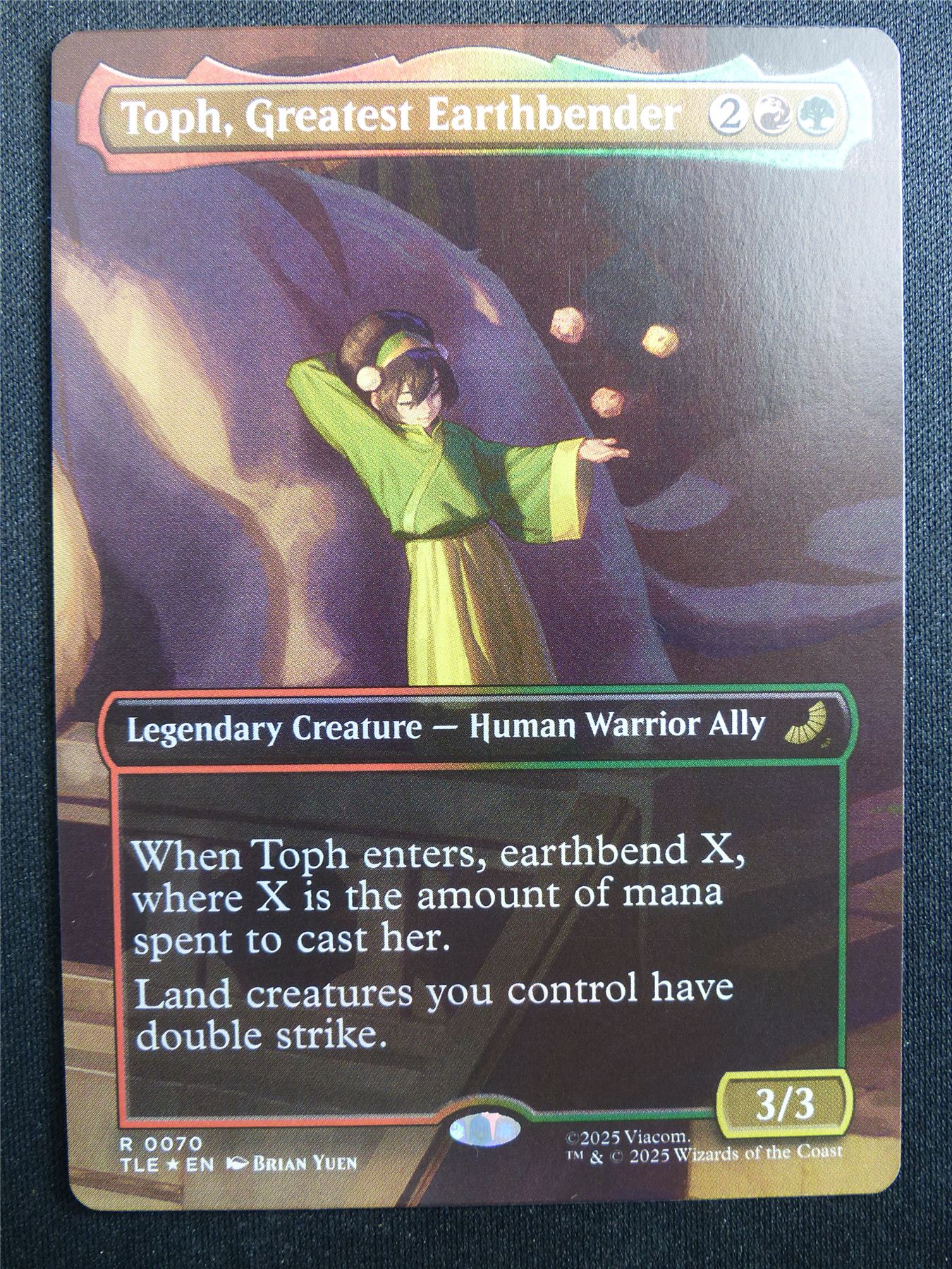 Toph Greatest Earthbender Borderless Foil - TLE - Mtg Card #3EQ