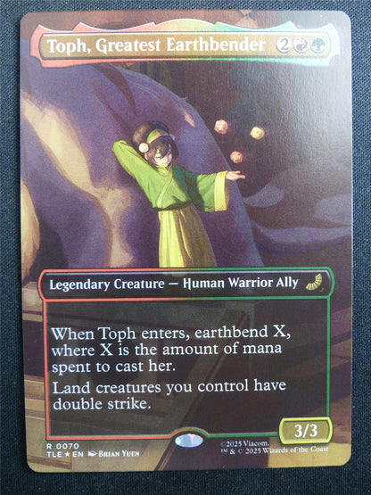 Toph Greatest Earthbender Borderless Foil - TLE - Mtg Card #3EQ