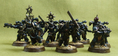 Legionaries with upgrade painted - Night Lords - Warhammer 40K #2NP