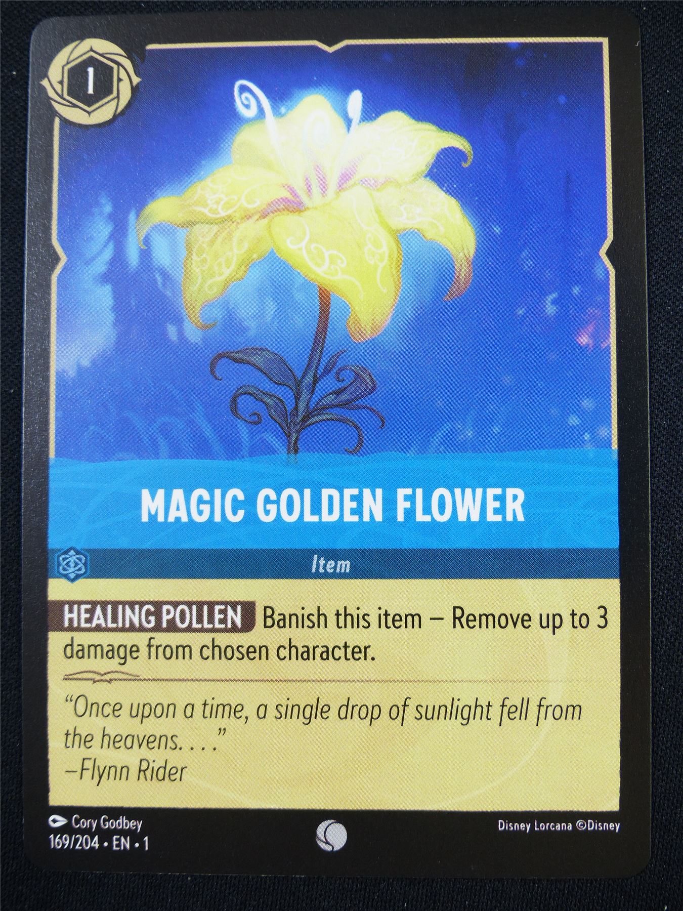 Magic Golden Flower 169/204 - Lorcana Card #4PK